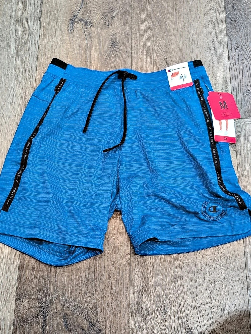 Champion Men's Performance Short Athletic Shorts Blue Size Medium NWT
